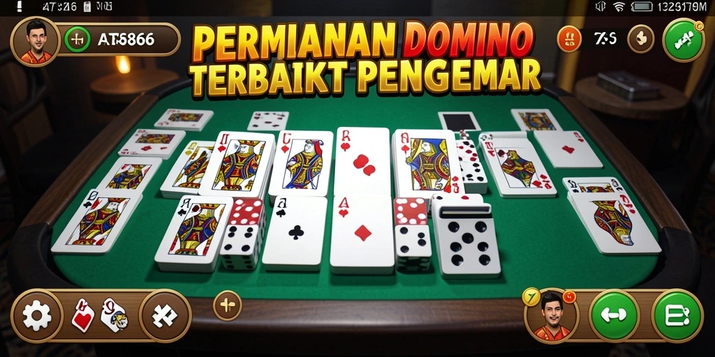 Tampilan gameplay menarik dari AT866 dalam permainan Domino.