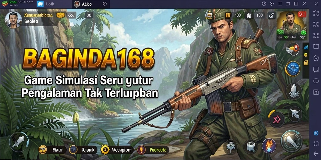 Tangkapan layar menunjukkan gameplay simulasi yang mendalam dan interaktif.