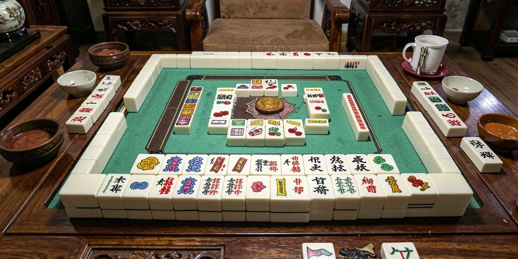 Screenshot gameplay <strong>BOSJOKO</strong> menampilkan aksi seru Mahjong.
