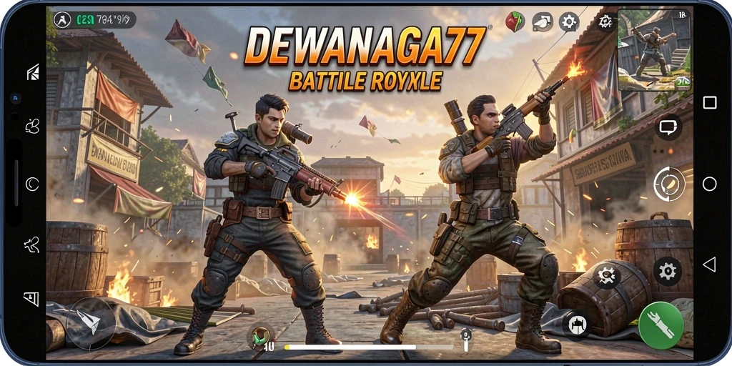 Tampilan gameplay seru di DEWANAGA77 dengan aksi pertempuran mendebarkan.