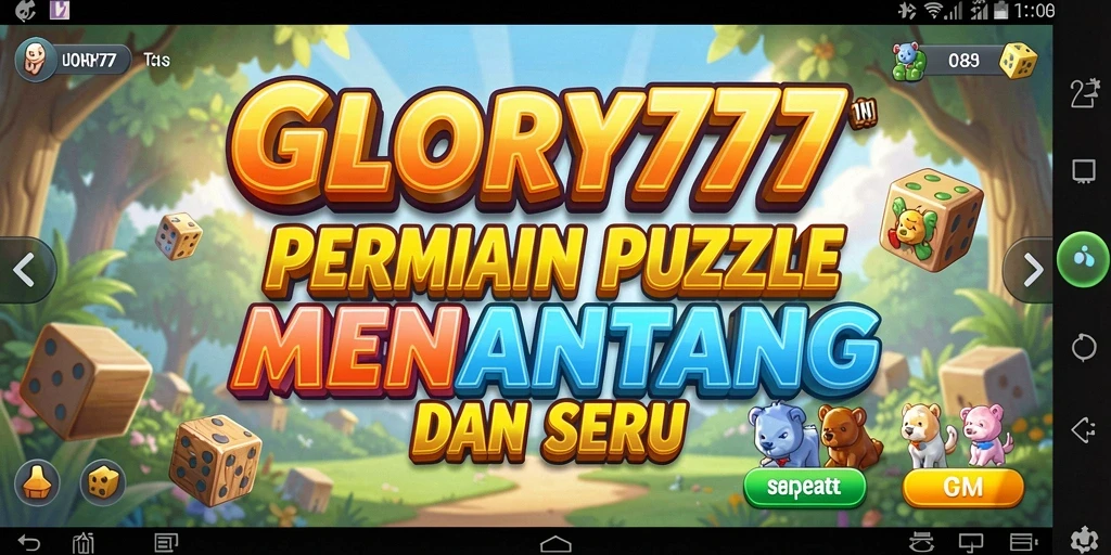 Gameplay puzzle menantang di GLORY777 dengan berbagai level yang menarik.