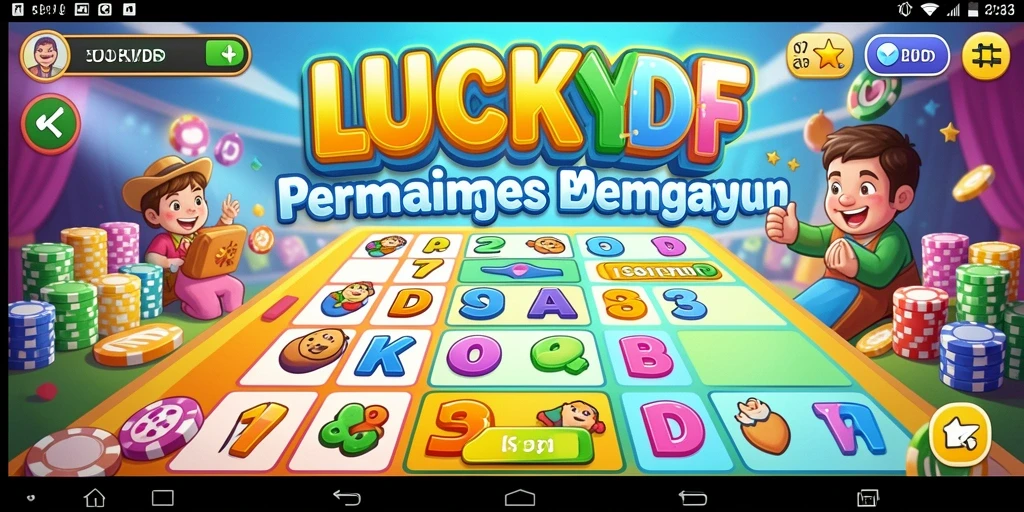 Tampilan gameplay LUCKYDF yang menarik dan interaktif.