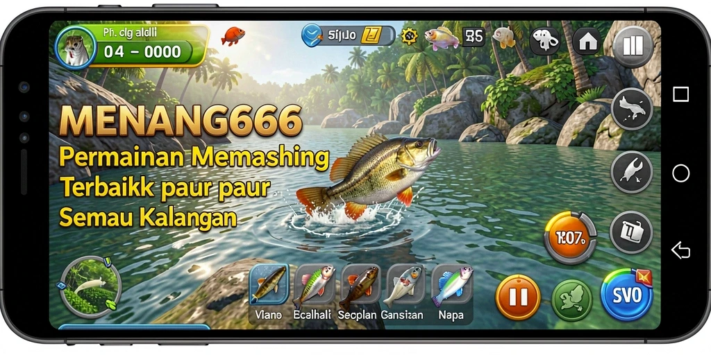 Gameplay seru saat memancing ikan di MENANG666.