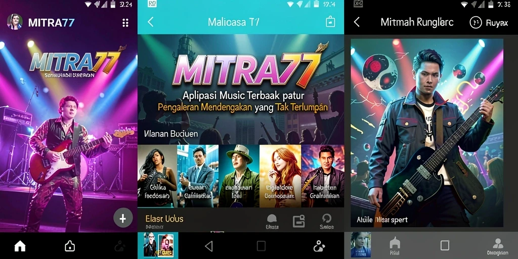 Tampilan permainan musik yang menarik di MITRA77.