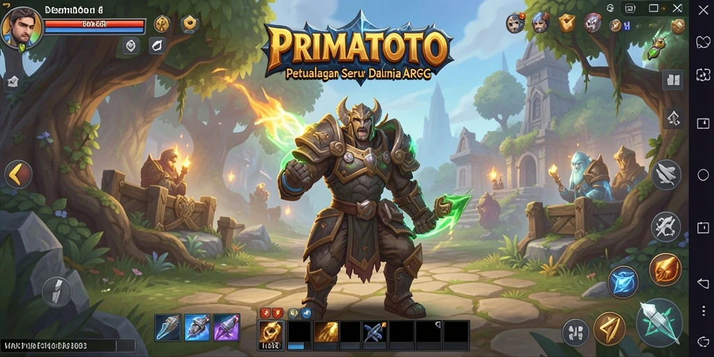 Tampilan gameplay PRIMATOTO yang menarik dan penuh aksi.
