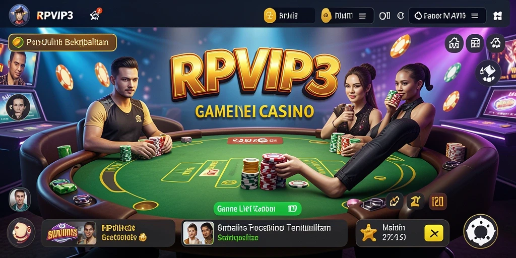 Tampilan gameplay yang menarik dan interaktif di RPVIP3 Live Casino.