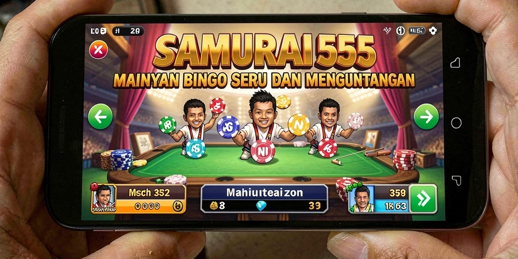Screenshot gameplay SAMURAI555 menunjukkan keseruan bermain Bingo.