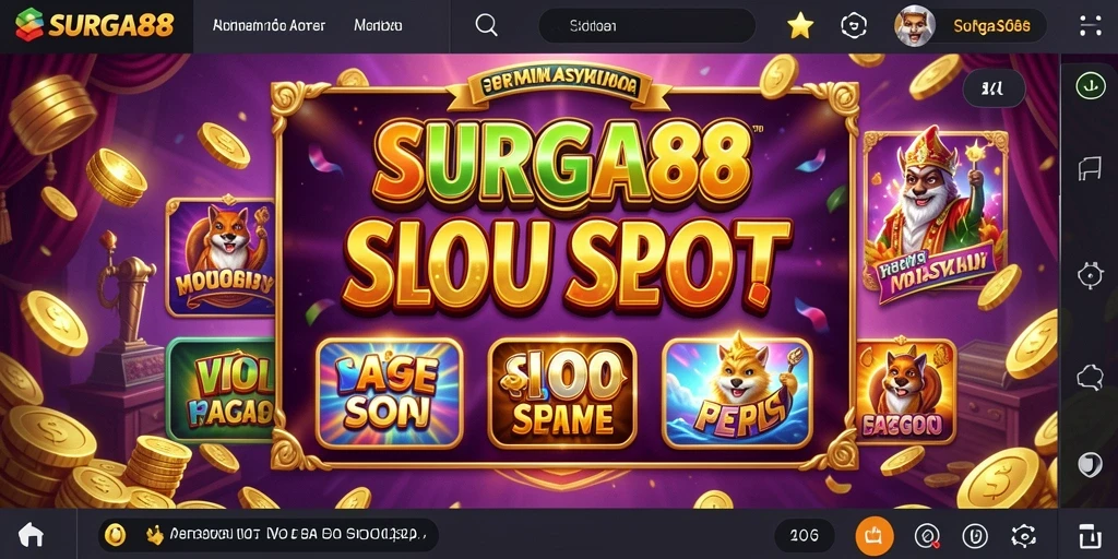 Screenshot gameplay SURGA88 menampilkan pengalaman Slot yang mengasyikkan.